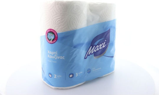 Maxi Ultra Χαρτί Κουζίνας 2 Ρολά 3 Φύλλων (350gr/Ρολό)
