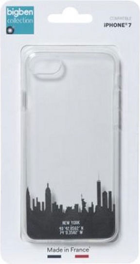 Bigben Husa Conectată Iphone Se 2020 8 7 Semi-rigid Reperele New York Transparentă