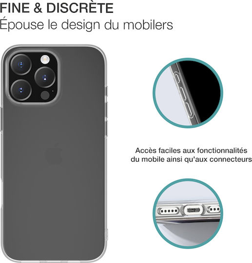Bigben Case iPhone 16 Pro Max Flexible Silisoft Anti-Yellowing Transparent