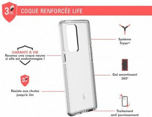 Force Case Подсилен Калъф Oppo Reno 6 Pro Life Прозрачен