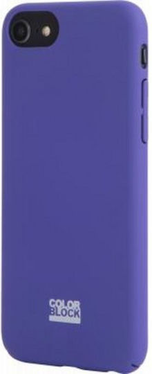 Husă Color Block iPhone SE 8 7 6s 6 Rigidă Soft Touch Violet