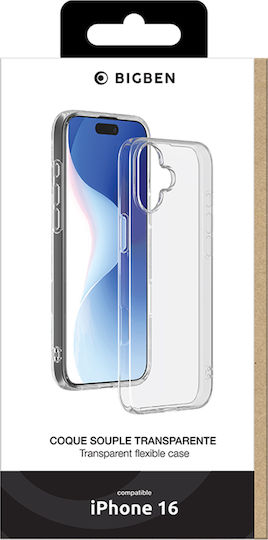 Bigben Case Iphone 16 Flexible Silisoft Anti-yellowing Transparent
