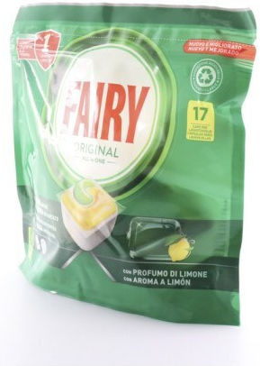 Fairy Original All in One 17 Dishwasher Pods Λεμόνι