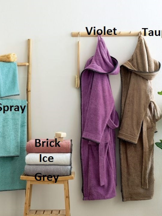 Palamaiki Bridge Bathrobe with Hood Spray 420gr/m²