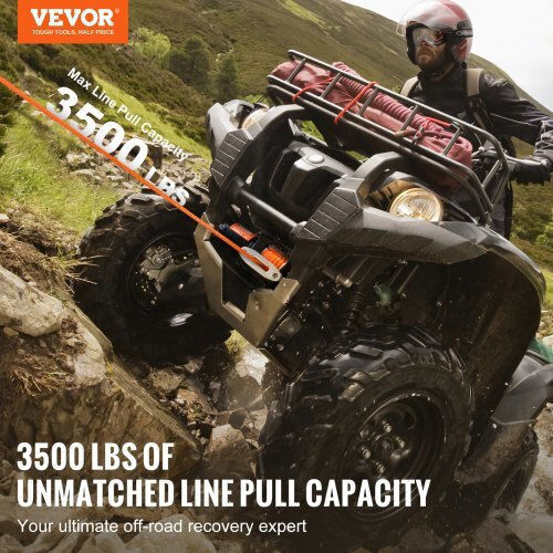 Vevor Electric 4x4 Car Winch 12V with Towing Capacity 1588kg