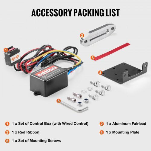 Vevor Electric 4x4 Car Winch 12V with Towing Capacity 1588kg