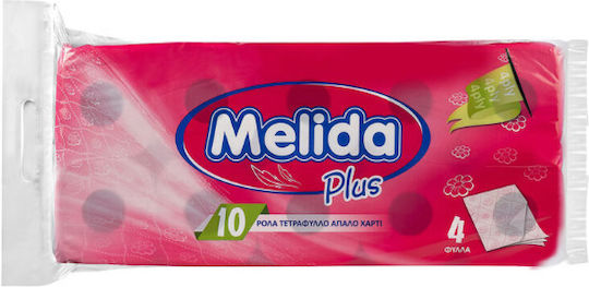 Melida Plus Χαρτί Υγείας 10 Ρολά 4 Φύλλων