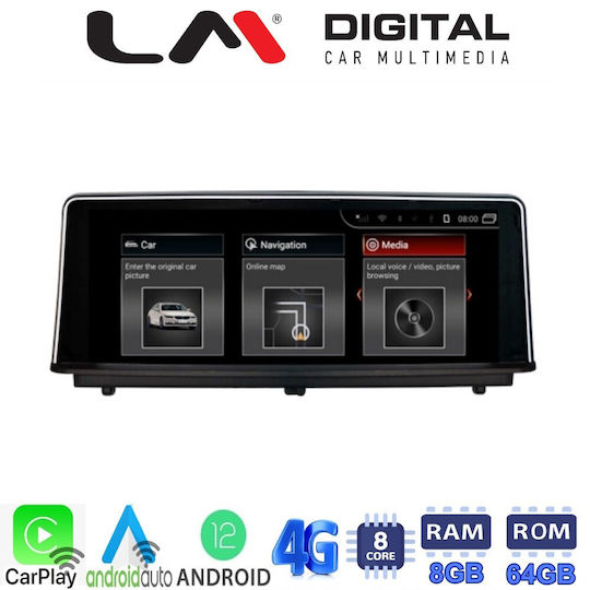 LM Digital Auto-Audiosystem für BMW Serie 2 / Serie 2 (F22) 2013 > 2017 (Bluetooth/USB/AUX/WiFi/GPS/Apple-Carplay/Android-Auto) mit Touchscreen 8.8"