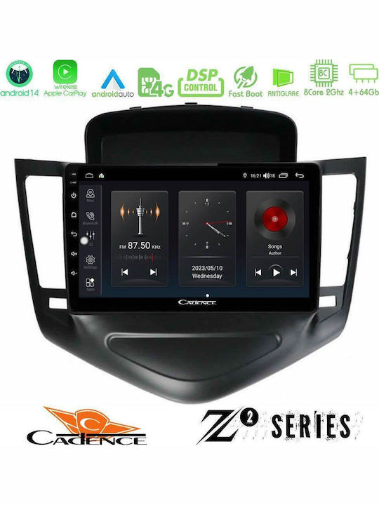 Bizzar Car Audio System for Chevrolet Cruze 2009-2012 (Bluetooth/USB/WiFi/GPS/Apple-Carplay/Android-Auto) with Touch Screen 9"