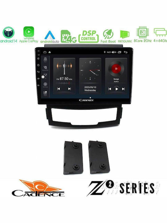 Bizzar Car Audio System for Ssangyong Korando 2010-2014 (Bluetooth/USB/WiFi/GPS/Apple-Carplay/Android-Auto) with Touch Screen 9"