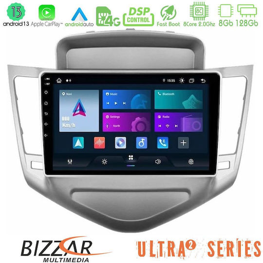 Bizzar Ηχοσύστημα Αυτοκινήτου για Chevrolet Cruze 2009-2012 (Bluetooth/USB/WiFi/GPS/Apple-Carplay/Android-Auto) με Οθόνη Αφής 9"