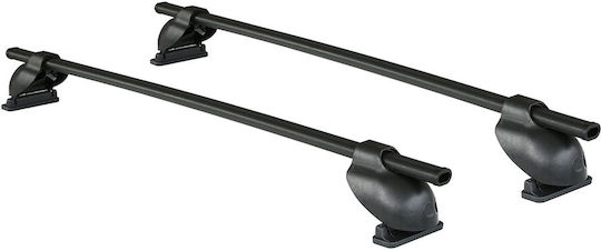 Cam Μπάρες Οροφής Μεταλλικές Logico 110εκ. για Opel Agila 4D (Σετ με πόδια) Μαύρες