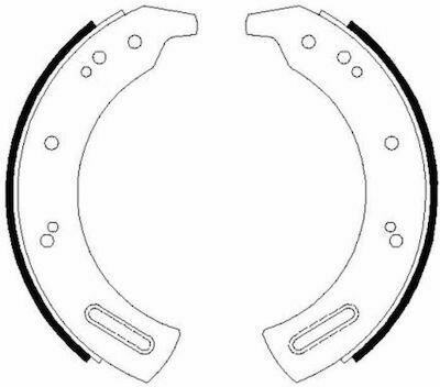 Brake Shoes Land Rover 88/109 1.6d 2.3 2.3d 09.61-10.99 Mintex Mgr60 Made In England