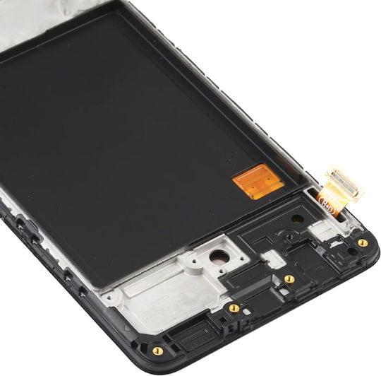 O ecran cu Mecanism Tactil și Cadru pentru Samsung Galaxy A51 SM-A515 (Negru)