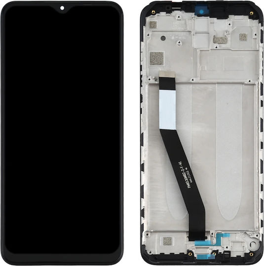 Екран със Сензорен Механизъм и Рамка за Xiaomi Redmi Note 9 (Черен)