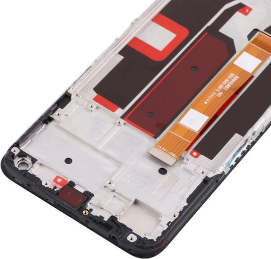 O ecran cu Mecanism Tactil și Cadru pentru OPPO A74 5G CPH2197 (Negru)