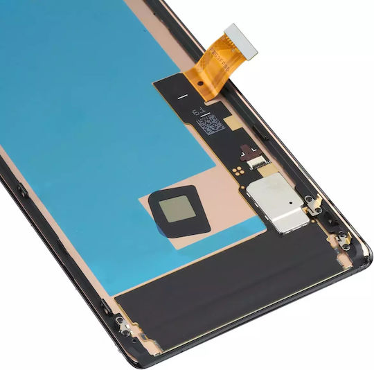 Οθόνη mit Touch-Mechanismus und Rahmen für Google Pixel 6 Pro (Schwarz)