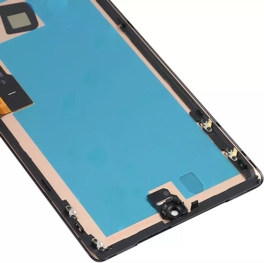 Οθόνη mit Touch-Mechanismus und Rahmen für Google Pixel 6 Pro (Schwarz)