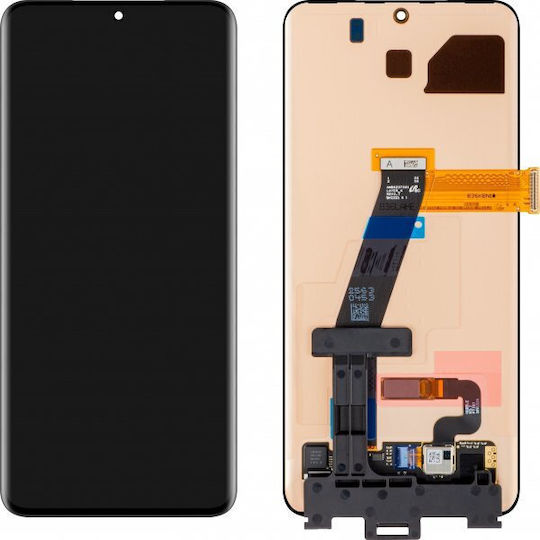 Samsung Screen with Touch Mechanism and Frame for Galaxy S20, SM-G981B (Black)