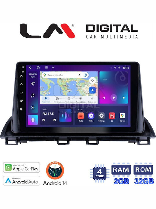 LM Digital Ηχοσύστημα Αυτοκινήτου για Mazda CX-4 2014 > (Bluetooth/USB/WiFi/GPS/Apple-Carplay/Android-Auto)