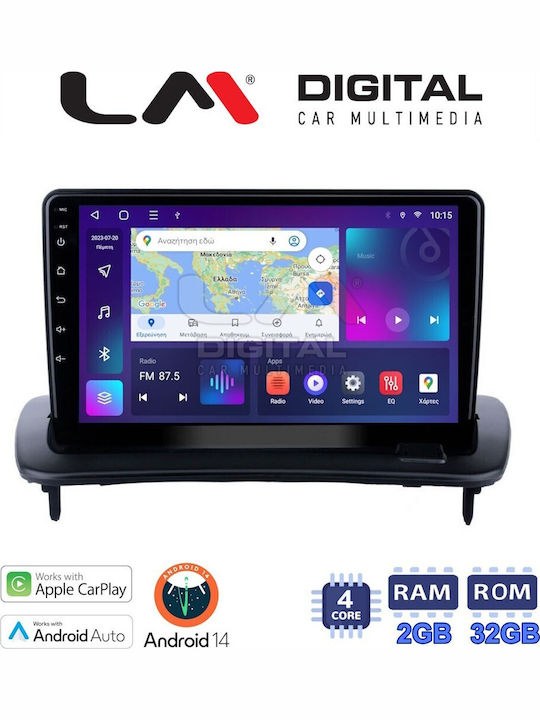 LM Digital Auto-Audiosystem für Volvo S40 / C30 / C70 2004-2012 (Bluetooth/USB/WiFi/GPS/Apple-Carplay/Android-Auto) mit Touchscreen 9"