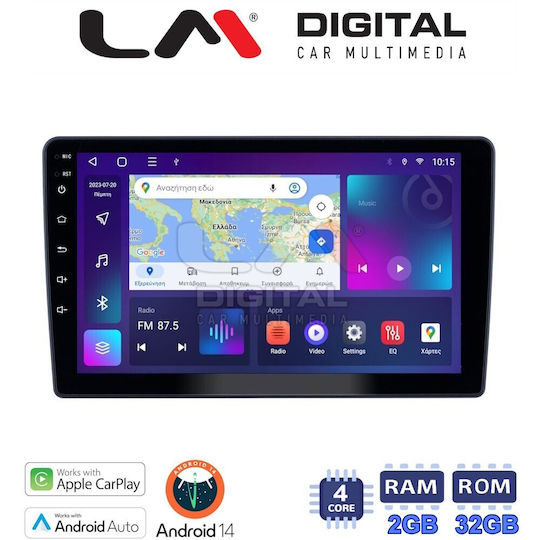 LM Digital Auto-Audiosystem Hummer H1 2010 > 2018 (Bluetooth/USB/WiFi/GPS/Apple-Carplay/Android-Auto) mit Touchscreen 9"