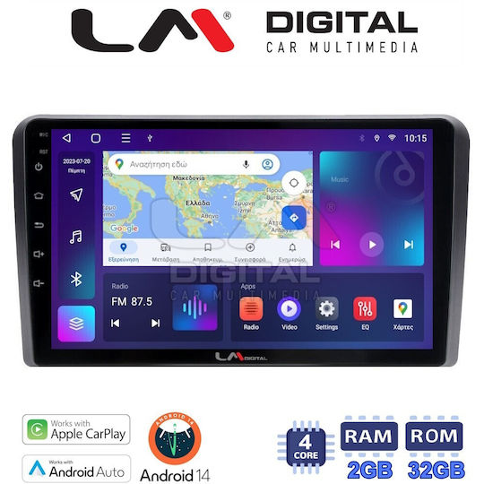 LM Digital Ηχοσύστημα Αυτοκινήτου για Ford Transit / Tourneo / Transit Custom / Tourneo Custom / Tourneo Courier / Courier / Transit Courier 2018 (Bluetooth/USB/WiFi/GPS/Apple-Carplay/Android-Auto) με Οθόνη Αφής 9"