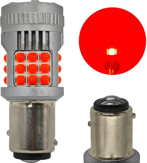 Lampa Auto P21/5W Canbus LED Roșie 12-24V