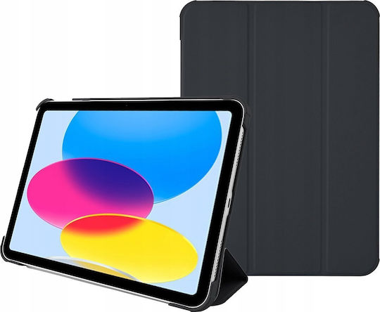Apple Pomologic Bookcase Umschlag Rückseite Schware (iPad 2022 10,9 Zoll) POM-22BCIPAD109-201