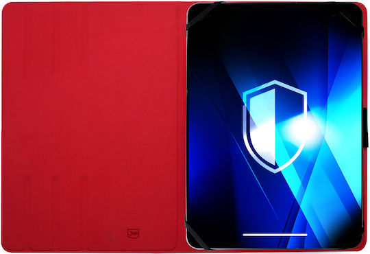 3MK Flip Cover Roșie (Universal 9-11")