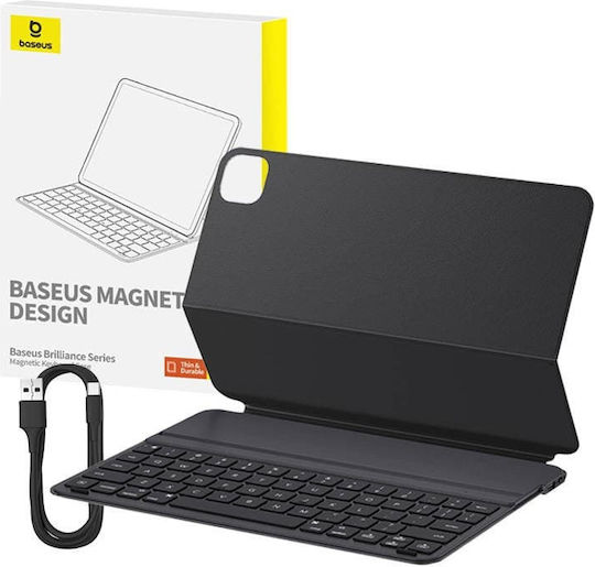 Baseus Brilliance Flip Cover με Πληκτρολόγιο Μαύρη (iPad Pro 12.9 (2019/2020/2021/2022))