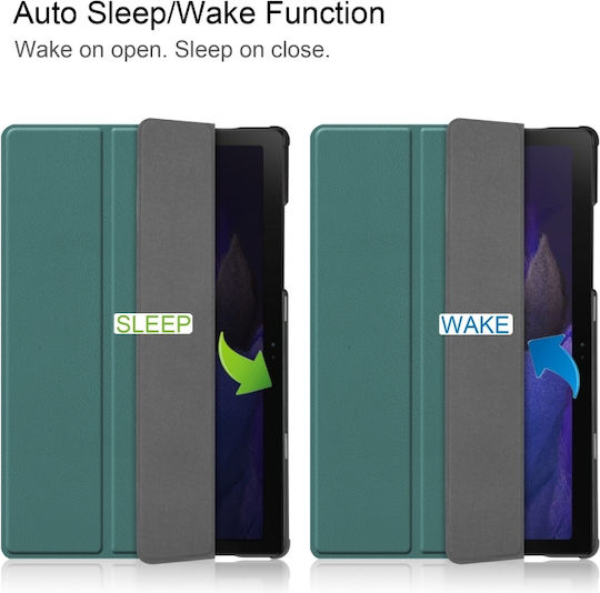 Magnetic 3 Fold Flip Cover Green Galaxy Tab A8