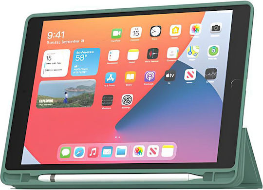 Mw Case iPad Pro 11” Folio Slimskin Serie Apple Pencil Halter Grün
