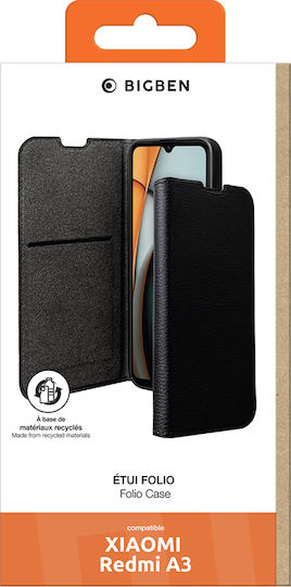 Bigben Case Xiaomi Redmi A3 Folio Wallet Stand Function Black