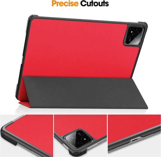 Techsuit Foldpro Flip Cover Κόκκινη (Xiaomi Pad 6S Pro 12.4)