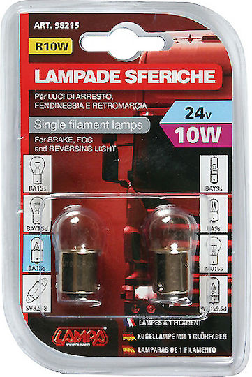 Lampa Lamps Car R10W 24V 10W 10pcs
