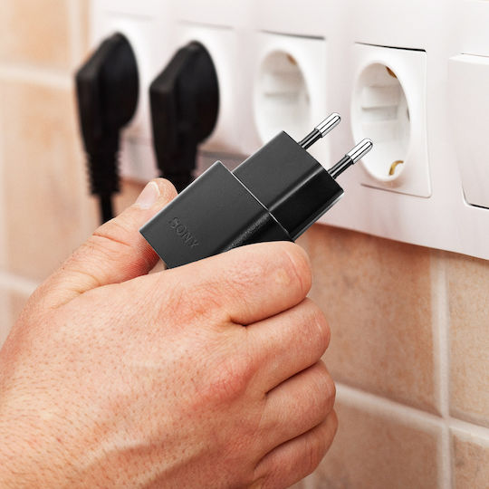 Sony Handyladegerät und Kabel USB-C Schnellaufladung 3.0 Schwarz (UCH12 & UCB20)