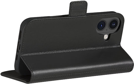 Husă Dbramante1928 iPhone 16 Folio Model Copenhagen Cu Slot Pentru Card Neagră