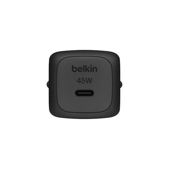 Belkin Φορτιστής Χωρίς Καλώδιο με Θύρα USB-C 45W Power Delivery Μαύρος (WCA013KQBK)