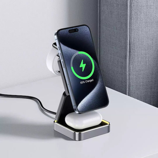 Acefast Magsafe Ladegerät 15W Schwarzs (E20)