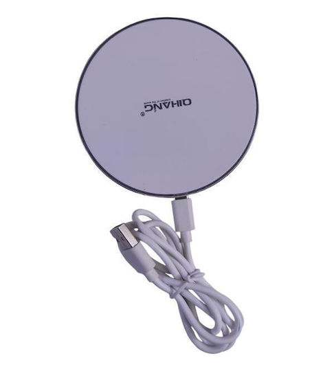 QIHANG Ασύρματος Φορτιστής (Qi Pad) 15W Λευκός (QH-F369)