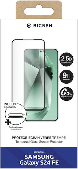 Bigben Folie Protectie Telefon Galaxy S24 Fe Din Sticla Securizata 2.5d Kit Curatare Transparent