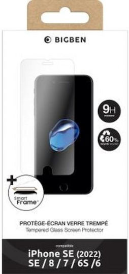 Bigben Connected Screen Protector for iPhone SE 2022 / SE 2020 / 8 / 7 / 6s / 6 Scratch Proof Transparent