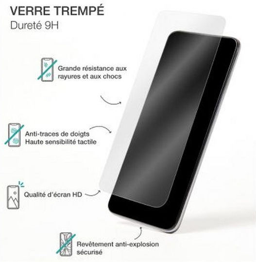 Bigben Connected Displayschutzfolie Honor 90 Lite Oleophobisch 2.5d Smartframe Transparent