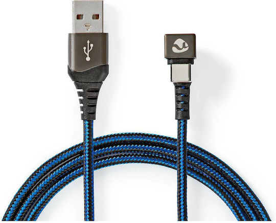 Nedis Usb-a To Usb-c Game Cable 2m 180° Connector Blue