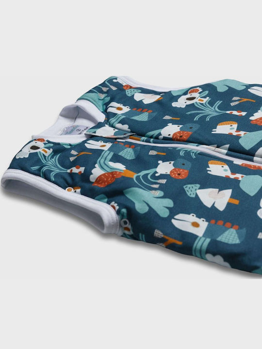 Tender Winter Sleeping Bag with Feet Classic 2.5 Tog Blue with Detachable Sleeves