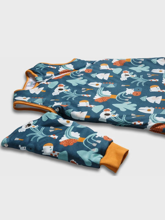 Tender Winter Sleeping Bag with Feet Flex 2.5 Tog Blue with Detachable Sleeves