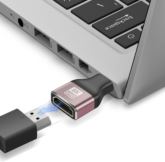 Linq 8K UHD HDMI Female to Mini HDMI Male Video Adapter Black