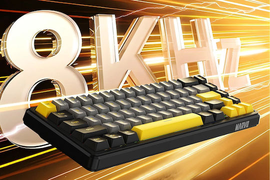 Marvo KG964 Gaming Μηχανικό Πληκτρολόγιο 60% με Magnetic διακόπτες και RGB φωτισμό (Αγγλικό US)