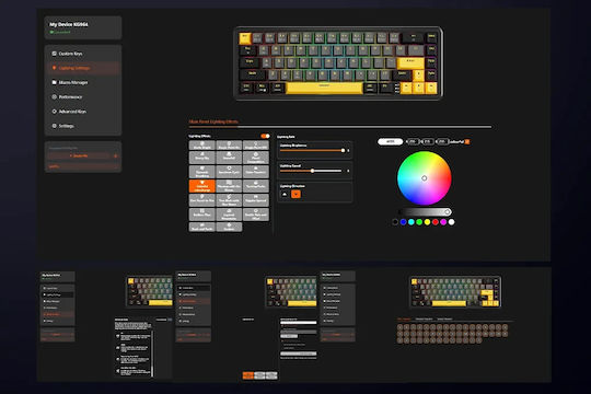 Marvo KG964 Gaming Μηχανικό Πληκτρολόγιο 60% με Magnetic διακόπτες και RGB φωτισμό (Αγγλικό US)